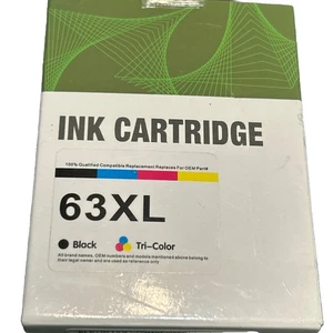 63XL Wkład atramentowy do HP OfficeJet 3830 3836 4650 5255 4512 4520 4528 Nowy - Zdjęcie 1 z 7