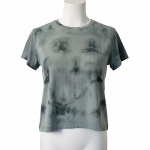 Lululemon Train to Be Short Sleeve Shirt M Blue Shibori Tie Dye Seamless Mesh - Bild 1 von 7