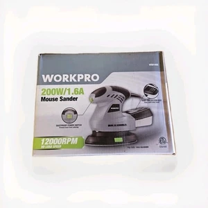 Lijadora de ratón Workpro 200W/1,6A, 12.000 RPM, Nº W88140S, TOTALMENTE NUEVO - Imagen 1 de 3