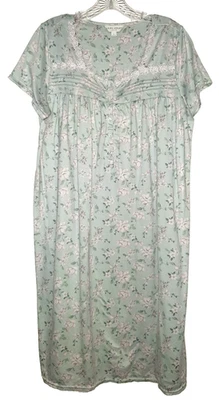 Camisón Laura Ashley Talla L Cottagecore Floral Encaje Ribete Midi Foto 1 de 4