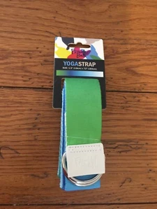 Yoga Riemen 1,5 Zoll x 72 Zoll französischer Stier Flexibilit Ombre blau & grün Neu - Bild 1 von 3