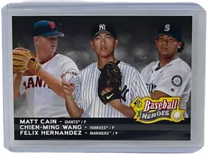2006 SP Authentic Baseball Heroes Matt Cain Chien-Ming Wang Felix Hernandez #56 - Picture 1 of 2
