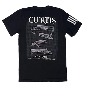 Curtis Custom Actions Firearm Guns Upper Receiver Tshirt - Small Black - Picture 1 of 5