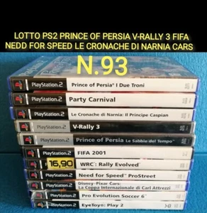 PS2 Lotto giochi a scelta prezzo FISSO V-RALLY FIFA PRINCE OF PERSIA NARDIA CARS - Foto 1 di 2