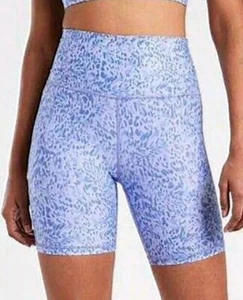 Athleta Elation Printed Biker Short Liquid Petals‎ Periwinkle Purple 2XS Neu mit Etikett - Bild 1 von 10