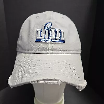 NFL Super Bowl 53 LIII New Era 9 Veinte Sombrero/Gorra Ajustable Águilas Envejecido Foto 1 de 4