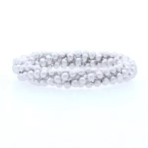 Bastian Inverun Perlen Twist Band Sterling Silber 925 gebürstet Ring 7,5 - 7,75 - Bild 1 von 9