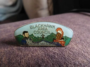DO SCOUT BSA MÜTZE PIN CSP GEFORMT BLACKHAWK GEBIETSRAT IL WI INSIGNIA GERÄT!!! - Bild 1 von 4