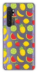 Coque en silicone imprimée compatible Xiaomi Mi Note 10 Lite Fruits tropicaux - Photo 1 sur 3