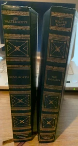 2 Vintage Sir Walter Scott Books Kenilworth & The Tailsmen International Collect - Imagen 1 de 8