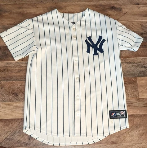NEW YORK YANKEES YOUTH JERSEY SIZE L WORLD SERIES PATCH 2009 TEIXEIRA 25 Cover