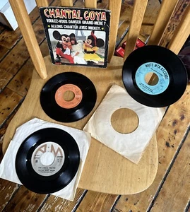 Menge 3 45er Vinyl Schallplatten Singles Chantal Goya Ralph Spencer Lord's Prayer - Bild 1 von 9