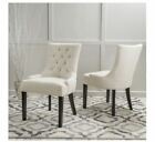 Accent Tufted Kitchen Dining Chair Set of 2 Christopher Knight Home Beige Comfy