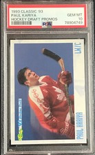 1993 Classic PAUL KARIYA Hockey Draft PROMOS PSA 10 GEM MINT ~ 1 of 1 - ROOKIE