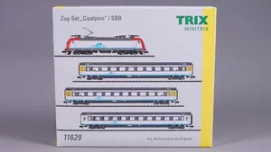 Spur N Minitrix 11629 Personenzugset "Cisalpino" SBB Re 484 DCC SX OVP #NN_602 - Bild 1 von 11