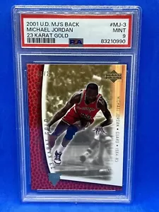 NOVATO AÑO 2001 UD MJ'S Back oro 23 quilates #MJ-3 Michael Jordan 3/23 radiocontrol pop 2 - Imagen 1 de 3