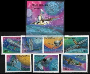 TANZANIA 1994 SPACE SET AND SHEET MNH -S4408-RD-1 - Picture 1 of 3