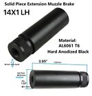 Aluminum Linear Muzzle Brake 1/2 28 TPI & 14X1 LH Barrel Extension Tube US