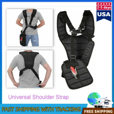 Double Shoulder Strimmer Padded Belt Harness Strap for Brush Cutter& Trimmer - Image 1 of 4