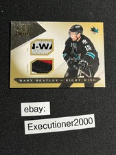 Dany Heatley # Sharks # 2010-11 Panini LUXURY SUITE STICK JERSEY NUMBER 10/10