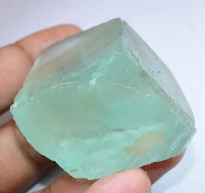 100% Natural Verde Colombia Esmeralda Fluorita 517.5 CT Muestra Faceta Áspera Foto 1 de 4