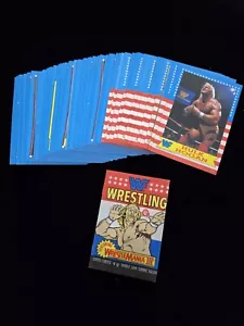 NICE 1987 O-Pee-Chee OPC WWF Trading Cards partial set 70/75 Lot Wrapper - Picture 1 of 9