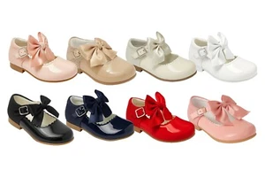 Zapatos Mary Jane de charol para niñas con lazo de satén - Calzado ideal para ocasiones elegantes - Imagen 1 de 34