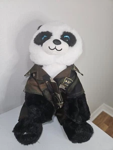 2001 The Bear Factory Panda Plush with Army Clothes - Picture 1 of 8