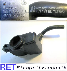 Kurbelgehäuseentlüftung 036103464G VW Polo mit Schlauch 030103493BL original - Bild 1 von 4