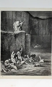 G. DORÉ  Illustration zu DANTE´S DIVINA COMEDIA    ORGINALBLATT 1862   Blatt 43 - Bild 1 von 6