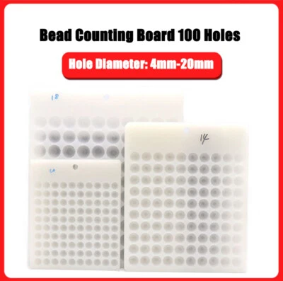 4mm-20mm Perlen Zählbrett 100 Löcher Perlen Spaltschalen Perlenschmuck Werkzeug - Bild 1 von 4