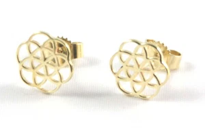 Viva Earrings Yellow Gold 9 kt - Round - Weight 1.29 gr. - Ø approx. 11mm - Picture 1 of 6