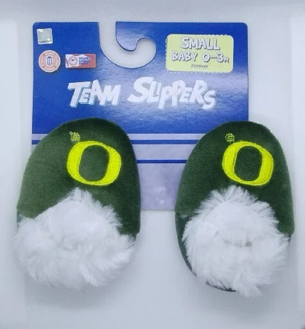 Oregon Ducks NCAA Baby Shoes - Team Slippers - 0-3 Months Cover