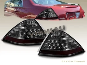 Fit for 2006-2007 HONDA ACCORD 4 DOOR SEDAN EX LX TAIL LIGHTS SMOKE PAIR NEW - Picture 1 of 3