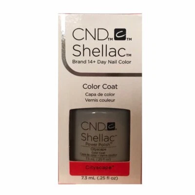 CND Shellac Cityscape / Color Coat / smalto per unghie 7,3 ml / tracciamento spedizione - Immagine 1 di 4