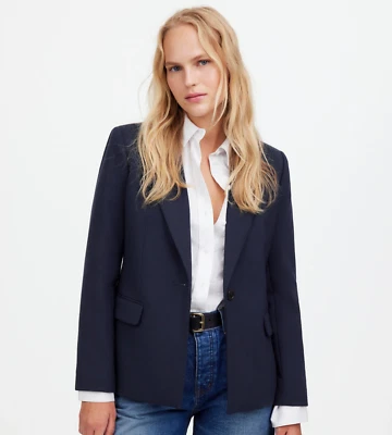 New MADEWELL Size 00 The Alston Blazer in Deep Navy $218 NS390 - Image 1 of 4