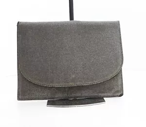 New Look Womens Silver Polyester Clutch Size Medium - Picture 1 of 10