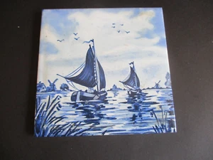 Dutch Blue and White Tile Mosa Holland 11 cms square - Picture 1 of 2