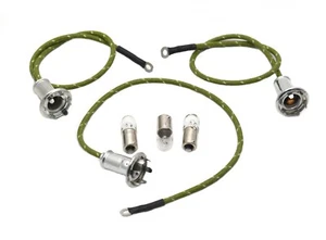 Steel Indicator Lamp Socket Set of Three Speedometer Light for Harley - Picture 1 of 1