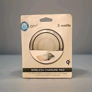 ONN Wireless Charging Pad 5 Watts iPhone 8/8 plus Samsung Google and Qi-Enabled - Picture 1 of 2