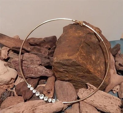 elegante/s Ring Collier/Halskette  goldfarben**mit Strass++tolles GESCHENK - Bild 1 von 4