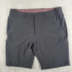 7 Diamonds Velocity Shorts Men's 36 Gray Performance Slash Pocket Chino Casual - Picture 1 of 8