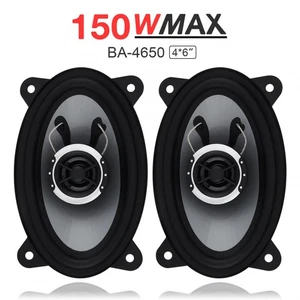 2pcs 4 x 6 Inch 150W Audio Full Range Frequency Coaxial Speakers 2 Way - Picture 1 of 12