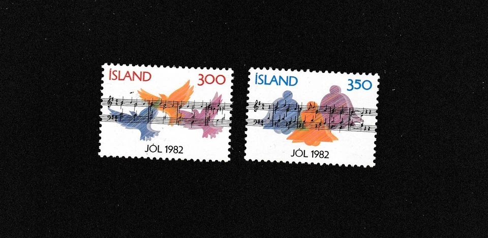 Iceland Stamp Scott 565-566 MNH Christmas - Image 1 of 1