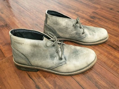 Мужские кожаные ботинки NAOT Pilot Chukkasleather размер 45 (US12) на шнуровке винтажные серые - Изображение 1 из 4