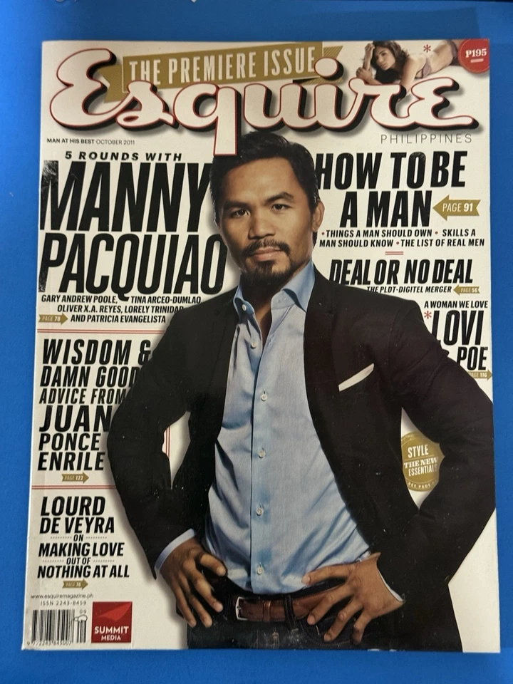 2011 Esquire Magazine THE PREMIERE ISSUE MANNY PACQUIAO Foto 1 de 4