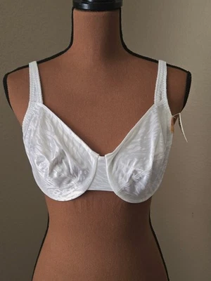 Sujetador con aros Vassarette 38 c blanco cebra 75440 blanco hielo vintage años 80 90  Foto 1 de 4