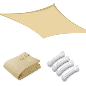 Yescom 16x20 Ft 97% UV Block Rectangle Sun Shade Sail HDPE Canopy Patio Garden - Picture 1 of 9