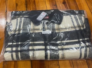 Supreme Plaid Car Coat Cream Size Medium FW25 - NEU - Bild 1 von 3