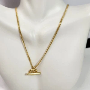 madewell toggle goldtone serpentine costume fashion minimalist necklace - Picture 1 of 6